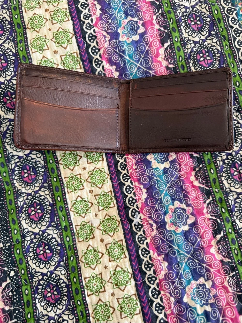 Men's Brown Leather Money Clip Wallet - Classic Style